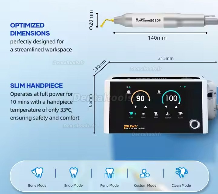 PlusPower Piezo Mini unit&eacute; de chirurgie piezo dentaire